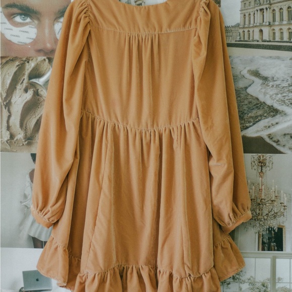 Free People Estella Velvet Mini Dress NWOT - Picture 2 of 5